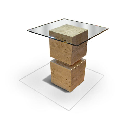 Table d'appoint contemporaine - VENUS - GONZALO DE SALAS - en marbre / carrée / résidentielle