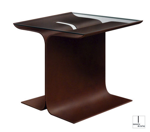 Table d'appoint contemporaine - LOTO - GONZALO DE SALAS - en métal / rectangulaire / résidentielle