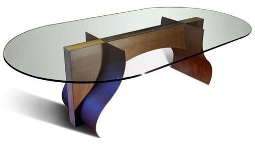 Table design original - LOIRA - GONZALO DE SALAS - en hêtre / ovale