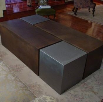 Table basse contemporaine - 4 CUBES - GONZALO DE SALAS - en métal / résidentielle / d'intérieur