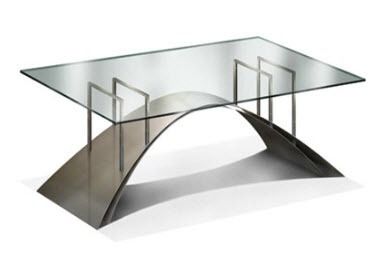 Table contemporaine - BRIDGE - GONZALO DE SALAS - en acier inoxydable