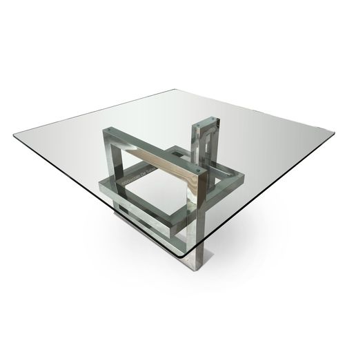 Table contemporaine - IOS SQUARED - GONZALO DE SALAS - en verre / carrée