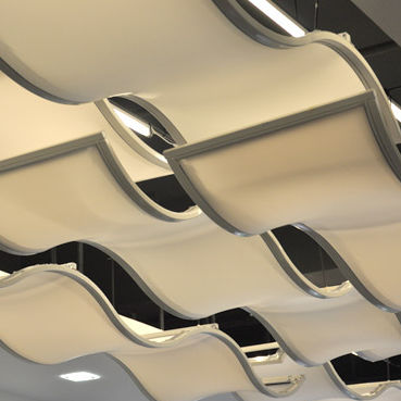 Faux-plafond PVC - EXTENZO® - Getz Bros & Co. (Singapore) Private Limited - en îlot / acoustique / perforé