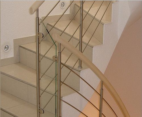 Garde-corps en inox - KELLER TREPPENBAU AG - à barreaux / d'intérieur / pour escalier