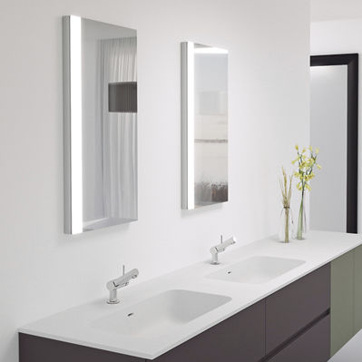 Miroir de salle de bain mural - LED LIGHTING : 2818201 - COSMIC - contemporain / rectangulaire / lumineux (LED)