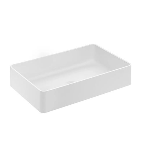 Vasque à poser - MODULAR : 744111003 - COSMIC - en CristalPlant® / rectangulaire / contemporaine