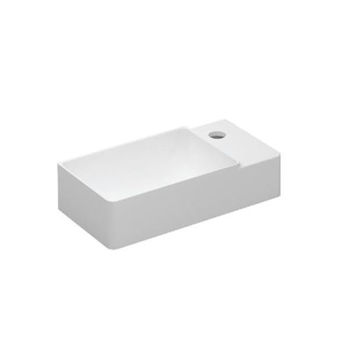 Vasque suspendue - FANCY : 747020600 - COSMIC - en pierre / rectangulaire / contemporaine