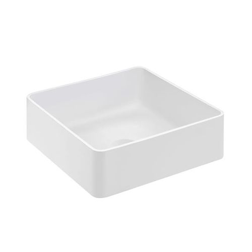Vasque à poser - MODULAR : 744110602 - COSMIC - en CristalPlant® / carrée / contemporaine