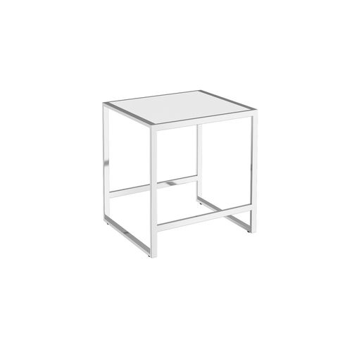 Tabouret contemporain - THE GRID : 7680006160XXAAA - COSMIC - avec piètement en acier inoxydable / de salle de bain