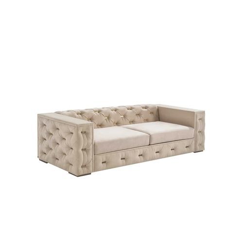 Canapé contemporain - CARAMELO QUILTED - Adriana Hoyos - en tissu / avec accoudoirs / capitonné