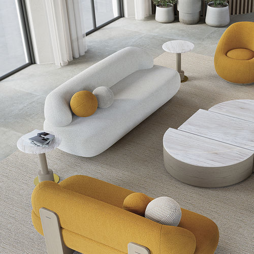 Canapé contemporain - LUA 100 - Adriana Hoyos - en tissu / avec coussin amovible / sans accoudoirs
