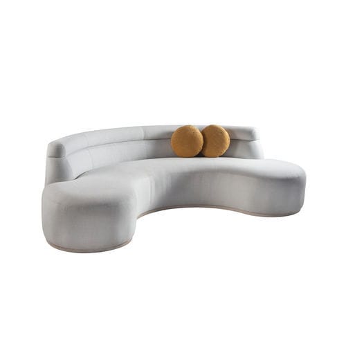 Canapé contemporain - LUA 200 - Adriana Hoyos - en tissu / avec coussin amovible / sans accoudoirs
