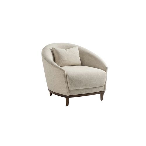 Fauteuil contemporain - RUMBA 202 - Adriana Hoyos - en tissu / avec coussin amovible / beige