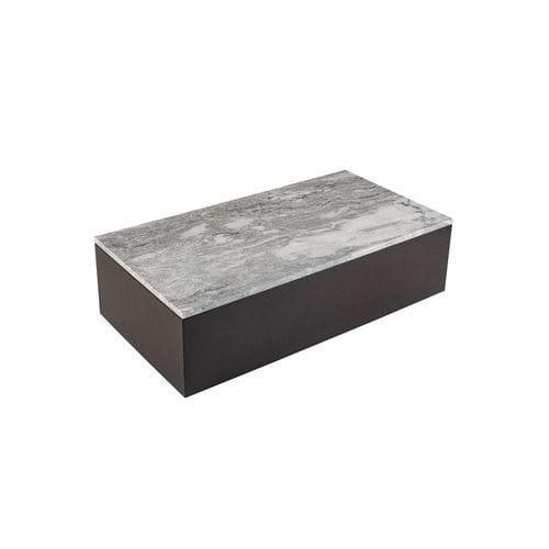 Table basse contemporaine - LUA 211 - Adriana Hoyos - en marbre / en quartzite / avec piètement en bois massif