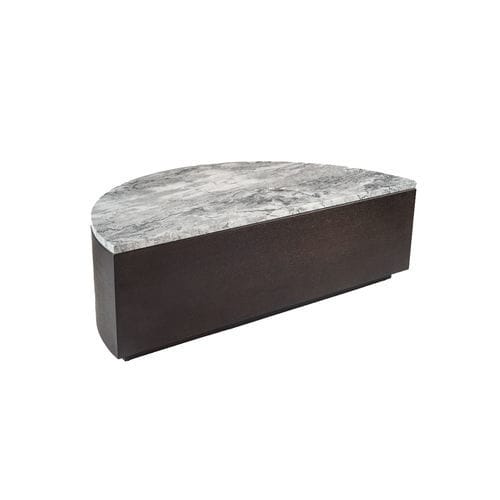Table basse contemporaine - LUA 221 - Adriana Hoyos - en marbre / en quartzite / avec piètement en bois massif