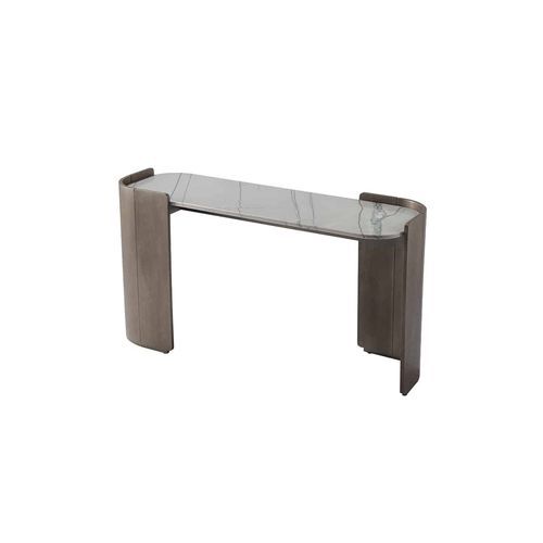 Console contemporaine - GALAPAGOS 101 - Adriana Hoyos - en marbre / en quartzite / avec piètement en chêne