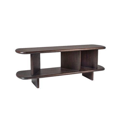 Console contemporaine - LUA 100 - Adriana Hoyos - en bois massif / avec piètement en bois massif / rectangulaire