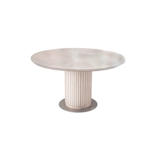 Table à manger contemporaine - GEM 310 - Adriana Hoyos - en bois / avec piètement en bois / avec piètement en métal