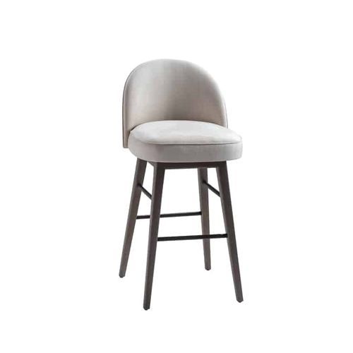 Chaise de bar contemporaine - GEM 100 - Adriana Hoyos - d'intérieur / en tissu / avec piètement en bois