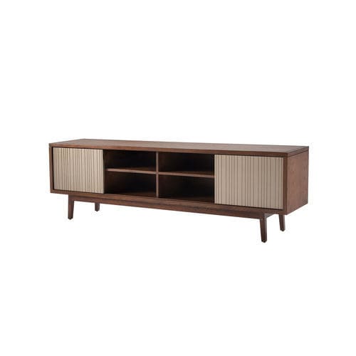 Buffet contemporain - RUMBA 200 - Adriana Hoyos - en bois / avec étagère / à portes coulissantes