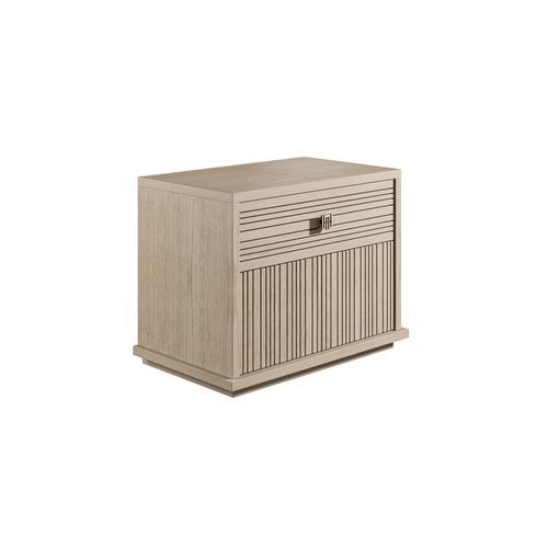Table de chevet contemporaine - RUMBA 100 - Adriana Hoyos - en bois / avec piètement en bois / rectangulaire