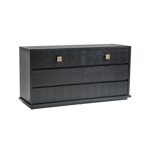 Commode contemporaine - RUMBA 100 - Adriana Hoyos - en bois / rectangulaire / 6 tiroirs