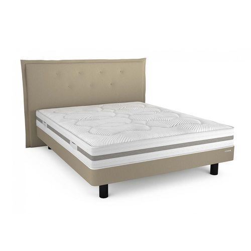 Matelas double - NOMADE - André Renault - en latex / 160x200 cm / blanc