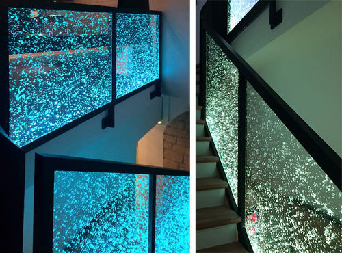 Garde-corps en acrylique - SHOWROOM BS STYLE - DACRYL® - à panneaux / d'intérieur / pour escalier