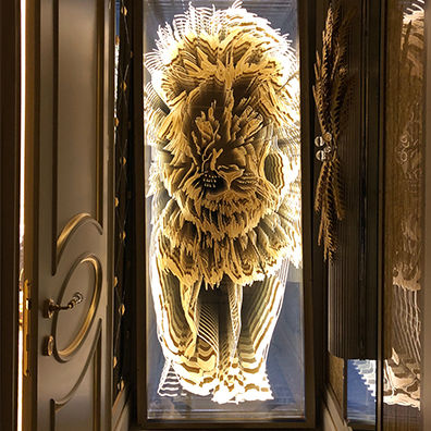 Panneau décoratif mural - TEXTURE SUR MESURE - DACRYL® - pour agencement intérieur / rétroéclairé / LED