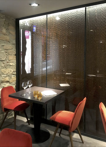 Panneau décoratif mural - CASCADE BRONZE - B003 - DACRYL® - pour agencement intérieur / pour aménagement extérieur / pour porte