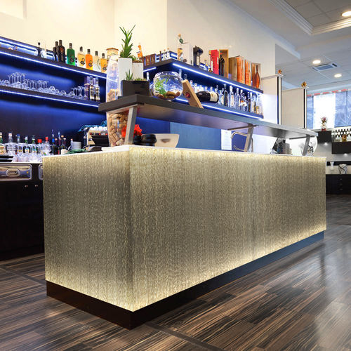 Panneau décoratif de revêtement - CASCADE PLATINE - B014 - DACRYL® - d'ameublement / mural / pour agencement intérieur