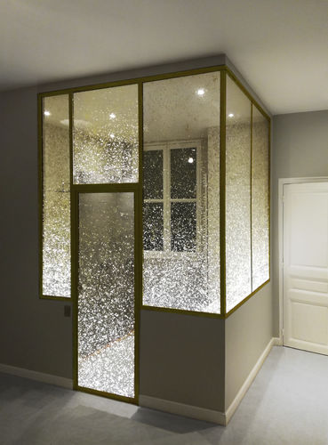 Panneau décoratif de revêtement - CRISTAL & OR - E027 - DACRYL® - d'ameublement / mural / pour agencement intérieur