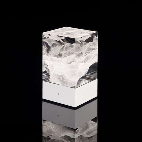 Lampe de table - D-CÜB NUAGE - DACRYL® - en verre acrylique / design original / sans fil
