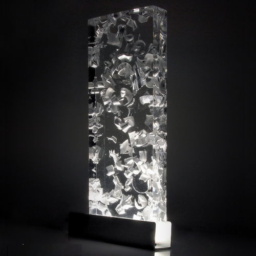 Panneau décoratif de revêtement - COPEAUX ALUMINIUM - E005 - DACRYL® - d'ameublement / mural / pour agencement intérieur