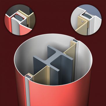 Habillage de colonne - PAC-1000C - PAC-CLAD Petersen Aluminum
