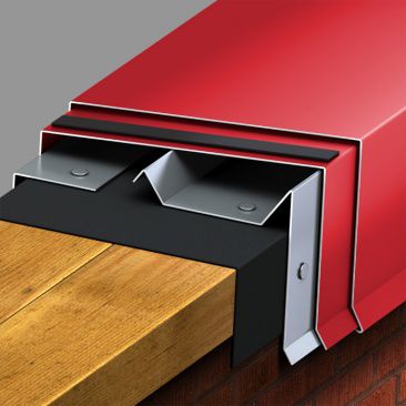 Système de fixation en acier galvanisé - PAC-CONTINUOUS CLEAT COPING - PAC-CLAD Petersen Aluminum - pour couverture