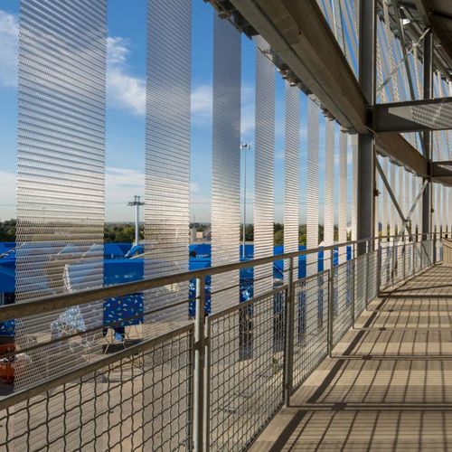 Brise-soleil en maille métallique - COTTON BOWL STADIUM - Cambridge Architectural Mesh - en maille d'acier inox / pour façade / vertical