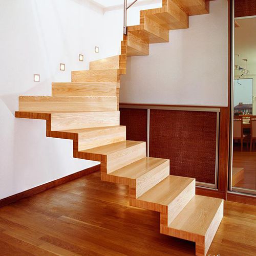 Escalier demi-tournant - MS-16 - Marchewka - à marches en bois / structure en bois / contemporain