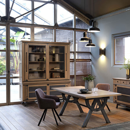 Vitrine classique - PASSERELLE - Artcopi - en verre / en bois