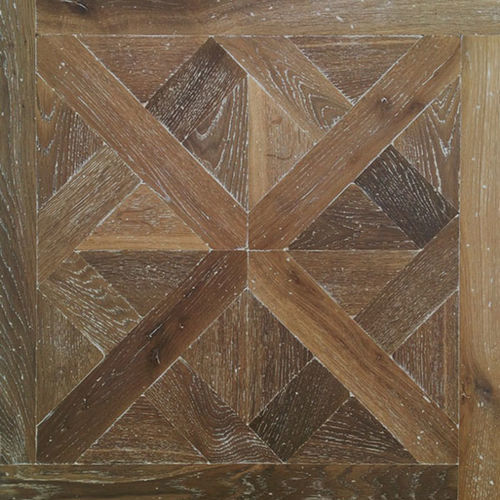Parquet contrecollé - CHEVERNY - Quadrolegno - massif / en bois massif / point de Hongrie