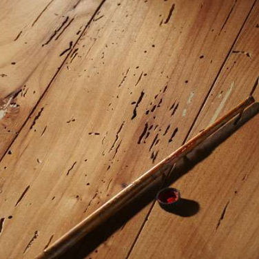 Parquet contrecollé - Quadrolegno - en orme / point de Hongrie / huilé