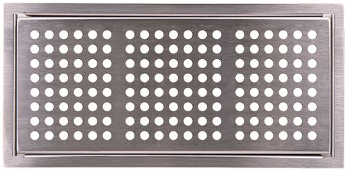 Grille de ventilation en inox - PL129 - Pluggit - rectangulaire