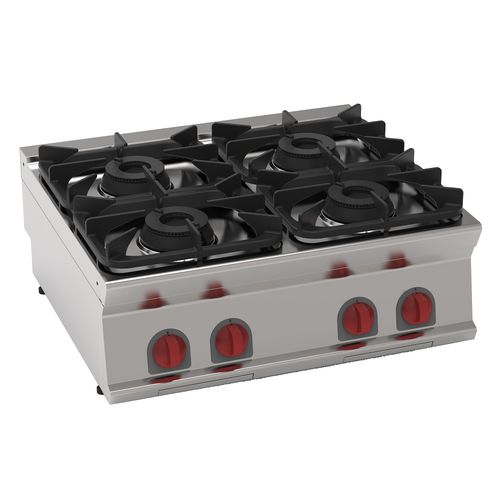 Table de cuisson à gaz - 35400317 - Mas Baga - professionnelle / 4 foyers / à poser