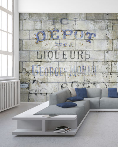 Papier peint de style industriel - BM140  - In Création - design original / panoramique