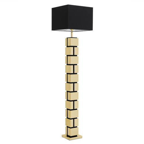 Lampe sur pied - REYNAUD - EICHHOLTZ - en laiton poli / en tissu / contemporaine