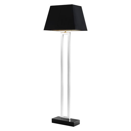 Lampe sur pied - ARLINGTON - EICHHOLTZ - en acier inoxydable / en tissu / en granite