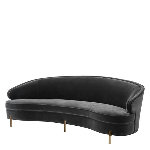 Canapé contemporain - PIERSON - EICHHOLTZ - en velours / tapissé / noir
