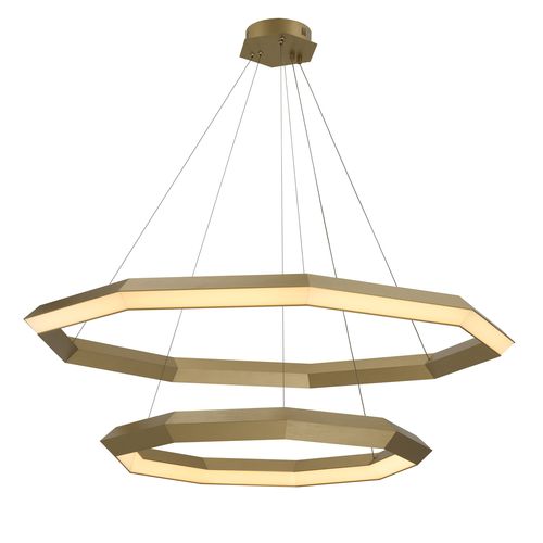 Lustre contemporain - HELVETIA - EICHHOLTZ - en laiton / à LED / fait main