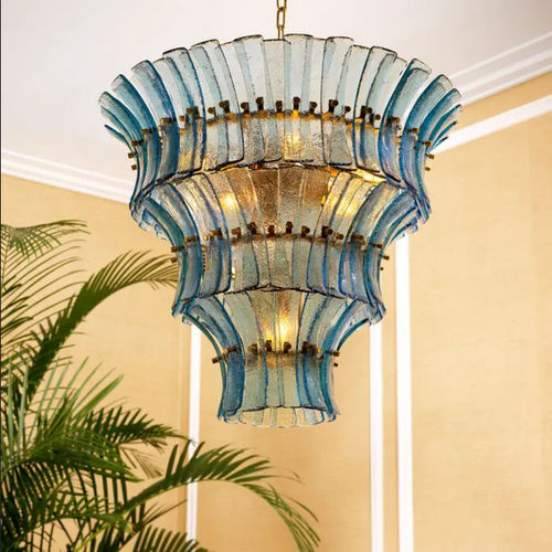 Lustre contemporain - TOSCANO - EICHHOLTZ - en verre soufflé / 10 ampoules / professionnel