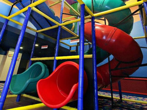Toboggan tournant - COMBO SPIRAL  - Soft Play LLC - multiple / tubulaire